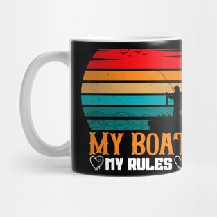 My boat my rules - retro Mug